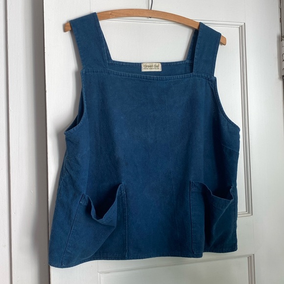 Beaton Linen Tops - 100% Cotton Handmade Hand Dyed Indigo Tank Top